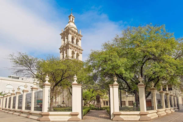 Monterrey Macroplaza Metropolitan Katedrali Katedral Metropolitana Monterrey — Stok fotoğraf