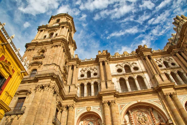 Malaga Central Cathedral Spanyolország — Stock Fotó