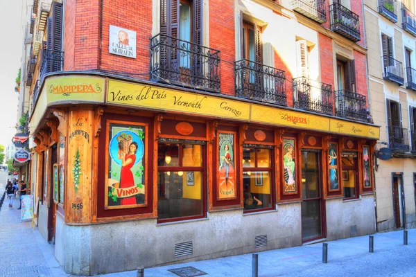 Madrid Espagne Octobre Rue Historique Madrid — Photo