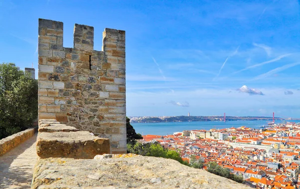 Lisboa Mirador Del Castillo San Jorge — Foto de Stock