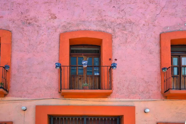 Kolorowe Kolonialne Ulice Puebla Zabytkowym Centrum Zocalo — Zdjęcie stockowe