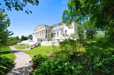 Buffalo, ABD-20 Temmuz 2019: Bufalo Tarihi Müzesi, 1987 yılında Ulusal Tarihi eser olarak belirlendi.