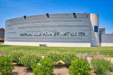 Buffalo, ABD-20 Temmuz 2019: Burchfield Penney Sanat Merkezi, Buffalo Eyalet Üniversitesi 'nin bir sanat ve eğitim kurumu