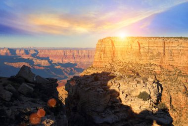 Büyük Kanyon manzarası ve manzarası, Arizona, ABD