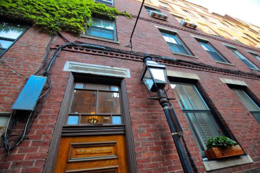 Gün batımında Boston Beacon Hill