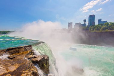 Buffalo, ABD-20 Temmuz 2019: ABD, Niagara Şelalesi, ABD