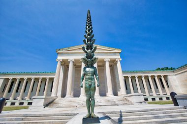Buffalo, USA-20 July, 2019: Albright-Knox Art Gallery, a major showplace for modern art and contemporary art clipart