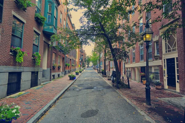 Gün Batımında Boston Beacon Hill — Stok fotoğraf