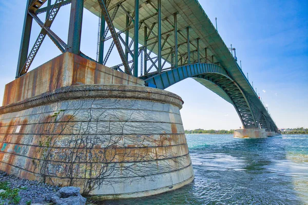 Puente Internacional Paz Entre Canadá Los Estados Unidos Extremo Este —  Fotos de Stock