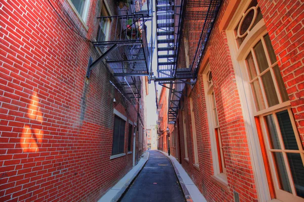 Manzara Boston Kuzey Ucu Sokakları — Stok fotoğraf