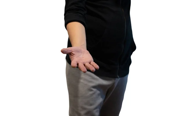 Bir yardım eli vermek, asyalı bir adam dan yardım istemek veya teklif etmek