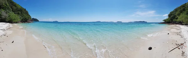 Gökyüzüne karşı 360 derece geniş açılı plaj