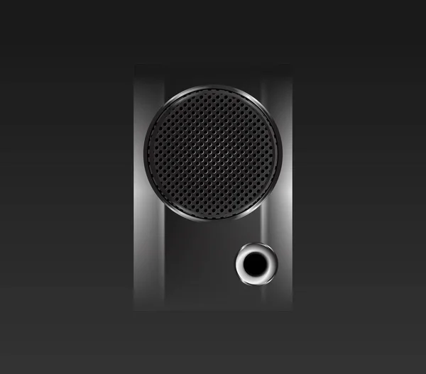 Koyu arka planda müzik hoparlör