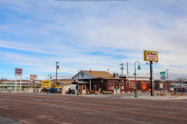 Bay Maestas Restoran Holbrook Arizona gece karda