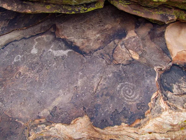 Petroglifos Arizona Perto Holbrook — Fotografia de Stock