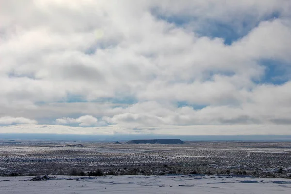 Verse Sneeuw Buurt Van Holbrook Arizona — Stockfoto