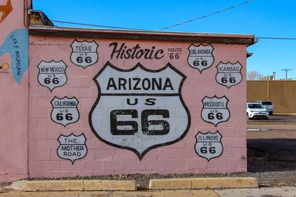 Holbrook Arizona Joe Aggie Cafe Duvar — Stok fotoğraf