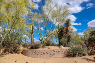 Scottsdale, Arizona / ABD 27 Mayıs 2019: Sonoran Hills Park Tenis Kompleksi