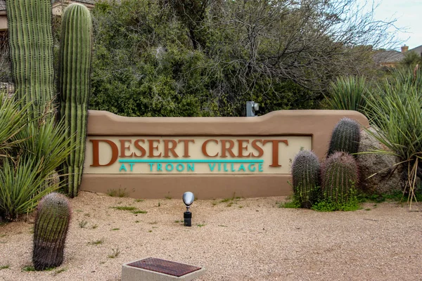 Scottsdale Arizona Abd Mayıs 2019 Desert Crest Sign — Stok fotoğraf