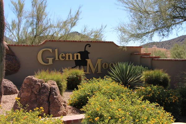 Scottsdale Arizona Stany Zjednoczone Maja 2019 Glenn Moor Sign — Zdjęcie stockowe