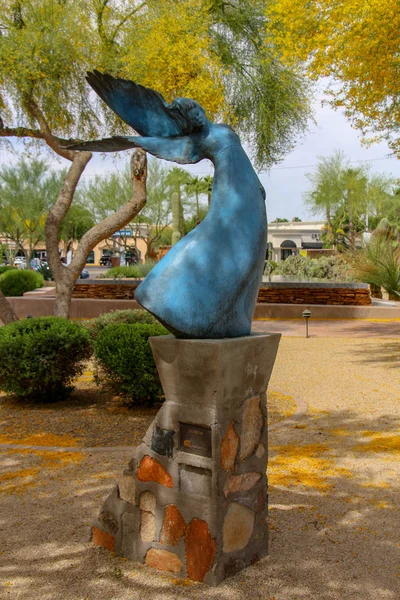 Scottsdale Arizona Frank Lloyd Wright Spire Guardian Tüzük — Stok fotoğraf
