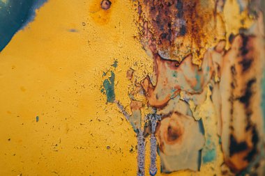 Sarı paslı metal doku arka plan