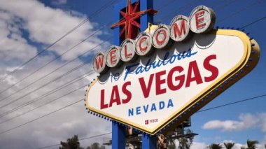 Muhteşem Las Vegas Nevada Tabelasına hoş geldiniz.