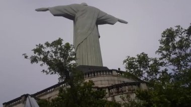 Kurtarıcı İsa, Rio De Janeiro, Brezilya. Simge İfadesi Altında Yaklaşılıyor