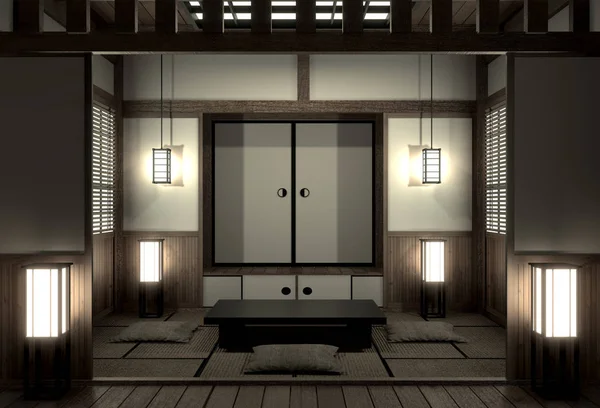 Πρωτότυπο δωμάτιο ιαπωνικό στυλ, Showa εποχή, σχεδιασμός με το καλύτερο J — Φωτογραφία Αρχείου