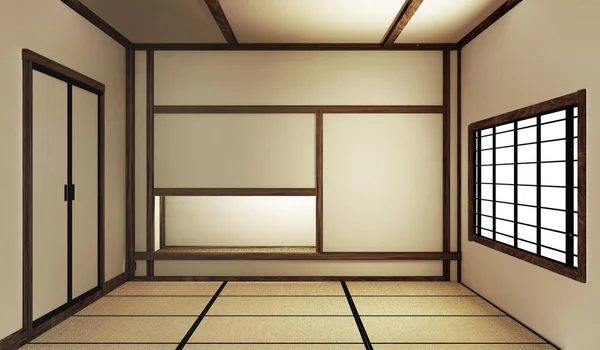 Mock up interior zen style. 3d rendering — Stock Photo, Image