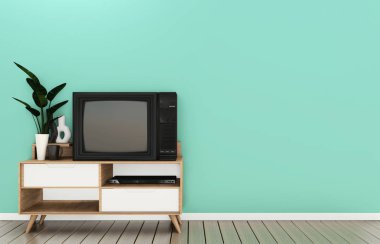 Nane oda modern tropikal tarzı TV raf-boş oda Interio