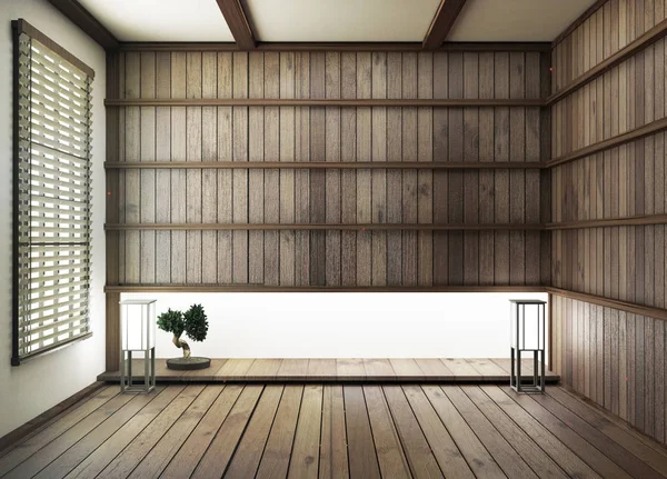 Mock up, Designed specifically in Japanese style, empty room. 3D