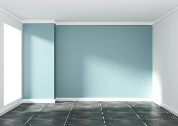 Empty mint room interior design 3d rendering — Stock Photo, Image