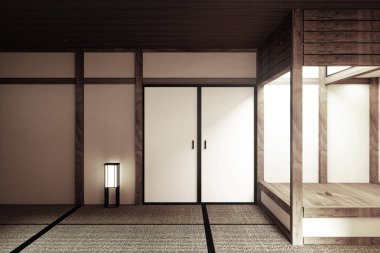 mock up, Japon boş oda tatami mat En beaut Tasarımı