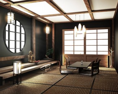 mock up, Japon boş oda tatami mat En beaut Tasarımı