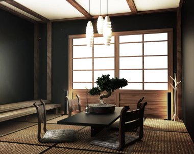 mock up, Japon boş oda tatami mat En beaut Tasarımı