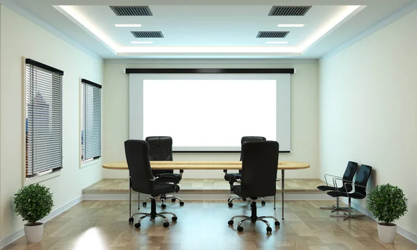 Bürogeschäft - schöner Sitzungssaal und Konferenzraum — Stockfoto