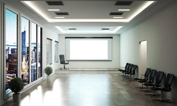 Bürogeschäft - schöner Besprechungsraum und Konferenztisch, m — Stockfoto
