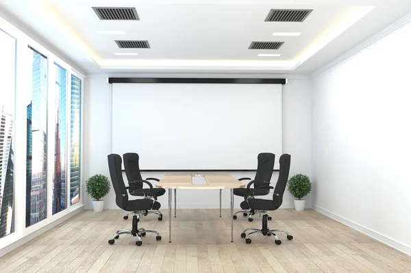 Negócios de escritório - bela sala de reuniões e conferênciasc — Fotografia de Stock