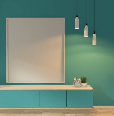 Nane oda modern tropikal tarzı TV raf-boş oda Interio