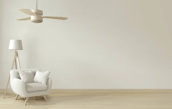 Mock up affischram och vit soffa på vit vardagsrum interio — Stockfoto