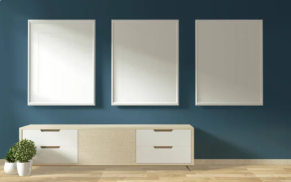 TV-skåp i Zen modernt tomt rum janapese minimal Designs, 3D — Stockfoto