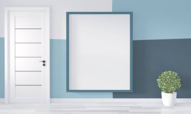 Oda Geometrik Duvar Sanat Boya Tasarım renk ful çerçeve Fikirleri