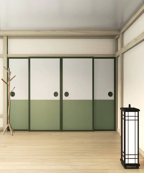 Ryokan green room zen mycket japansk stil.3d rendering — Stockfoto