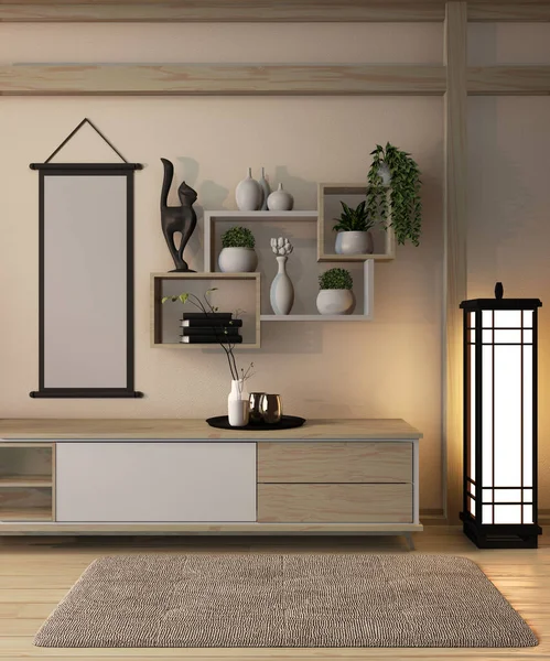木柜日本风格- -瑞康居室装饰日本风格 — 图库照片