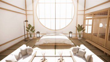 Çok fonksiyonlu oda fikirleri, Japon oda iç dizaynı 3D tasarım