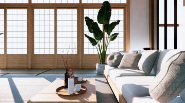 Çok fonksiyonlu oda fikirleri, Japon oda iç dizaynı 3D tasarım