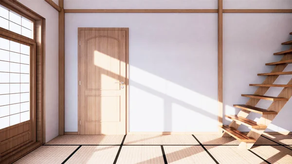 Japanese Style Interior First Floor Two Story House Rendering — Stock Photo, Image