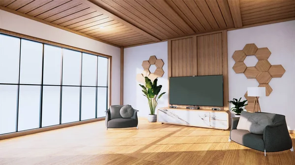 Cabinet Design Granite Wooden Modern Empty Room White Wall White — Stock Photo, Image