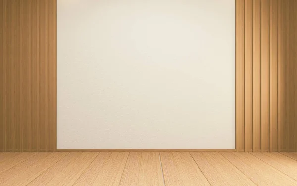 Idea White Empty Room Japan Interior Design Rendering — Stock Photo, Image